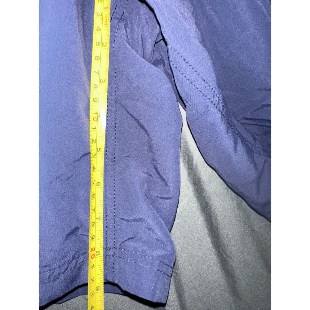 LL Bean Mens Navy Blue Cargo Swim Trunks Shorts Elastic Waist Size‎ XL